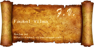 Faukel Vilma névjegykártya